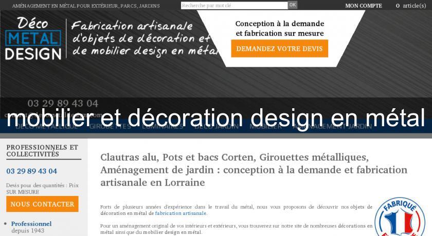 mobilier et décoration design en métal