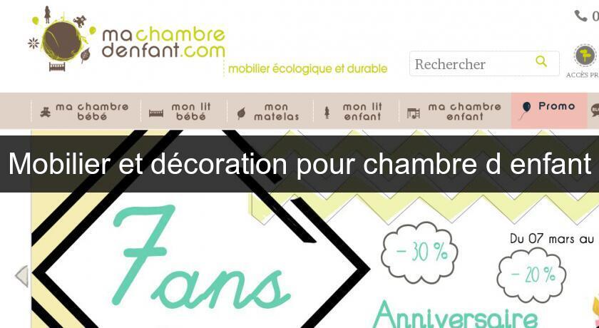 Mobilier et décoration pour chambre d'enfant