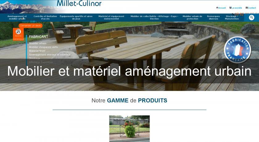 Mobilier et matériel aménagement urbain