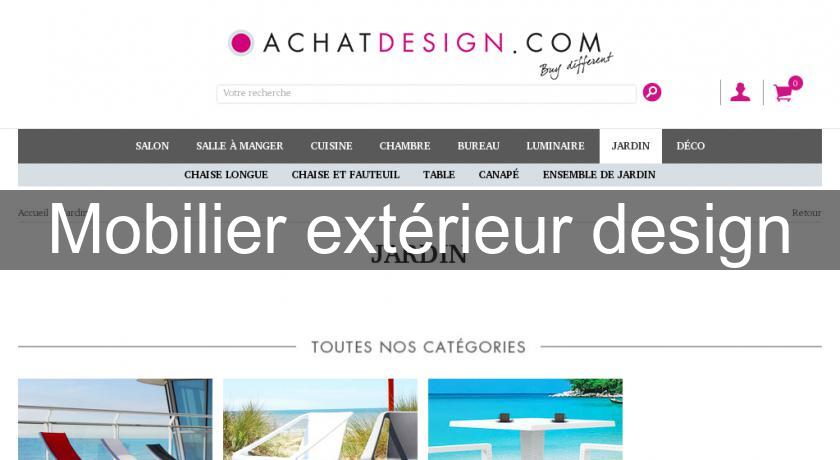 Mobilier extérieur design