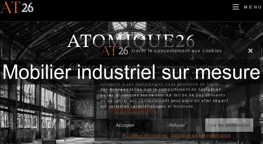 Mobilier industriel sur mesure Mobilier industriel sur mesure
