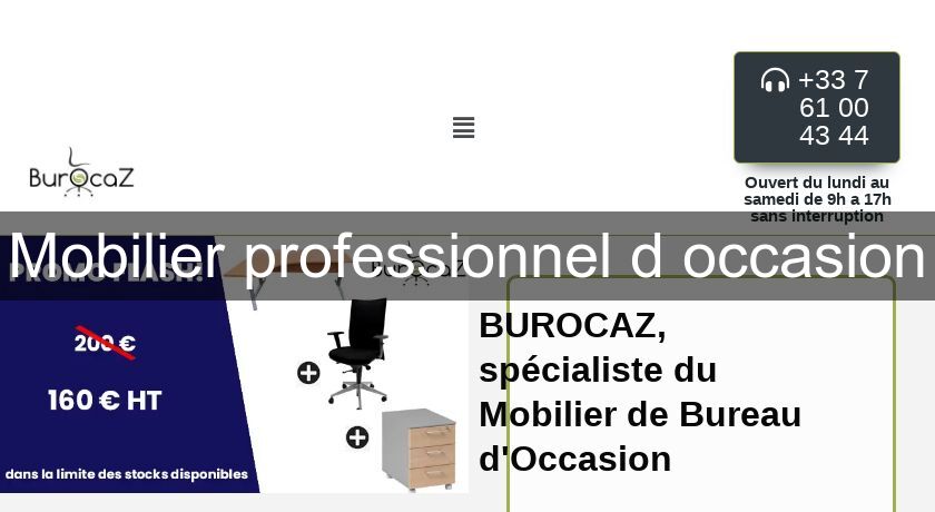 Mobilier professionnel d'occasion