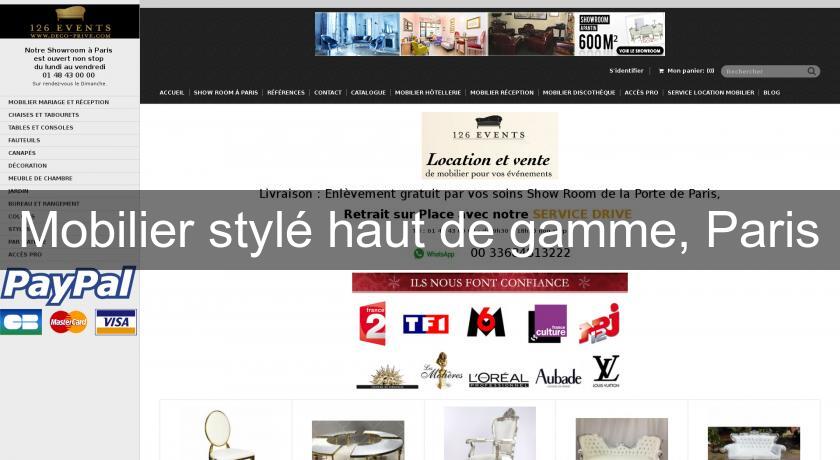 Mobilier stylé haut de gamme, Paris Mobilier stylé haut de gamme, Paris