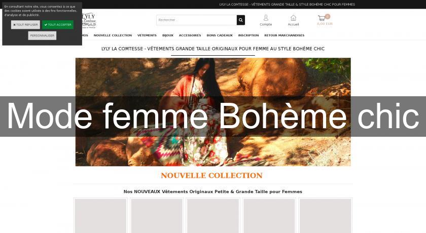 Mode femme Bohème chic Mode femme Bohème chic