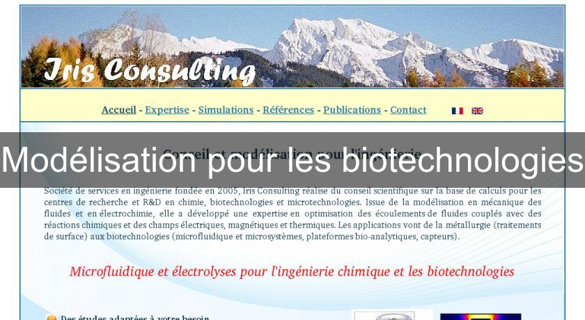 Modélisation pour les biotechnologies