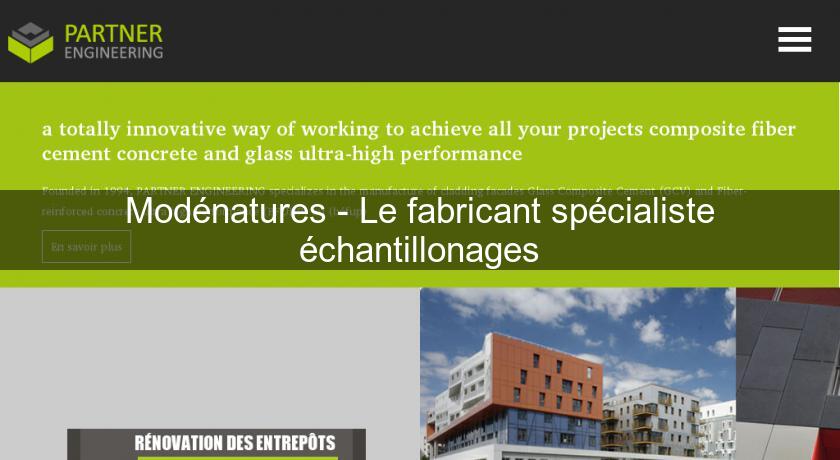 Modénatures - Le fabricant spécialiste échantillonages Modénatures - Le fabricant spécialiste échantillonages