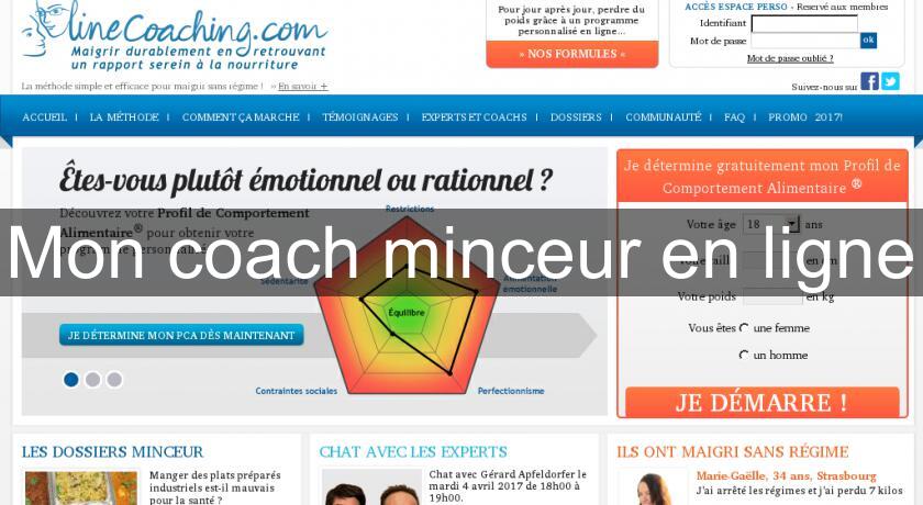 Mon coach minceur en ligne Mon coach minceur en ligne