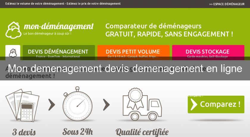 Mon demenagement devis demenagement en ligne