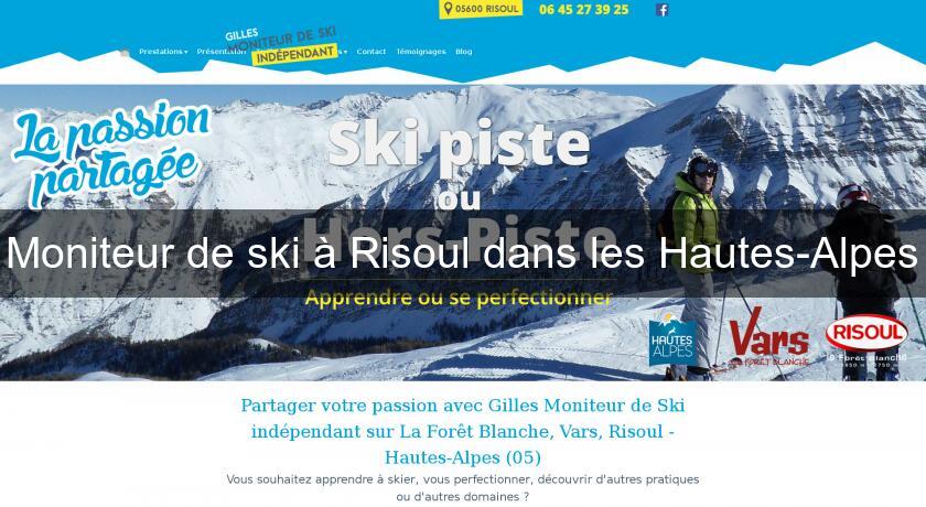 Moniteur de ski à Risoul dans les Hautes-Alpes