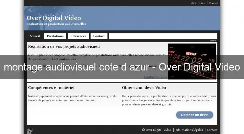 montage audiovisuel cote d'azur - Over Digital Video