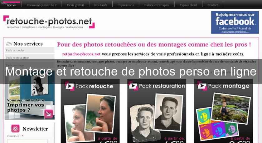 Montage et retouche de photos perso en ligne