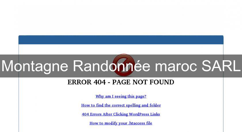 Montagne Randonnée maroc SARL Montagne Randonnée maroc SARL