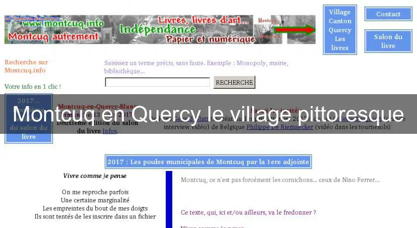 Montcuq en Quercy le village pittoresque