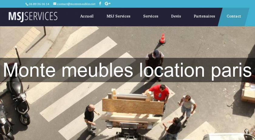 Monte meubles location paris Monte meubles location paris