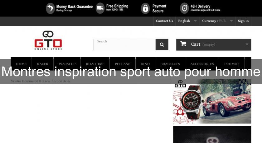 Montres inspiration sport auto pour homme