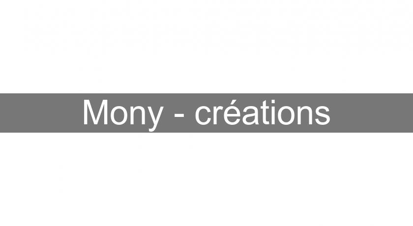 Mony - créations Mony - créations