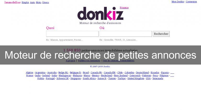 Moteur de recherche de petites annonces Moteur de recherche de petites annonces