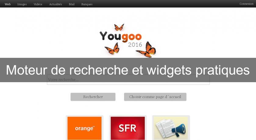 Moteur de recherche et widgets pratiques