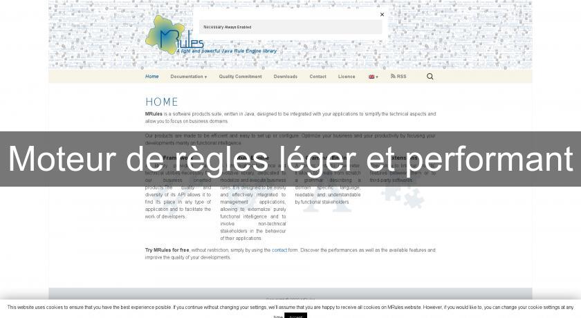 Moteur de règles léger et performant