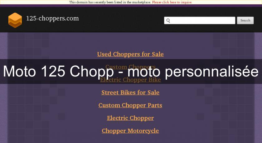 Moto 125 Chopp - moto personnalisée Moto 125 Chopp - moto personnalisée