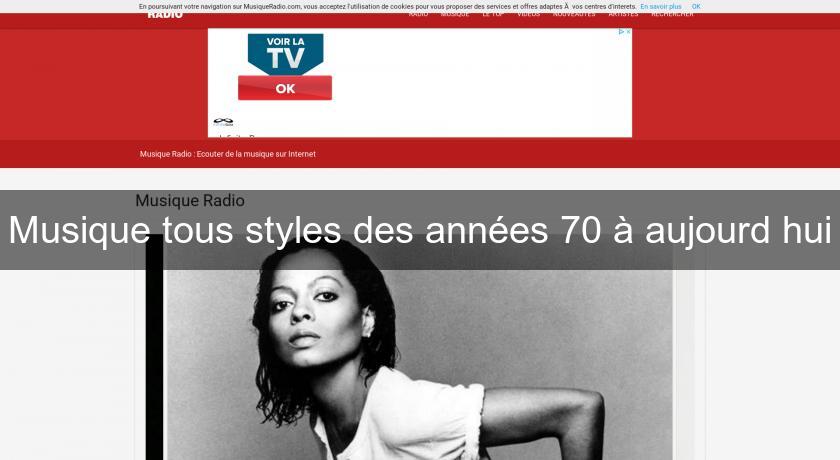 Musique tous styles des années 70 à aujourd'hui Musique tous styles des années 70 à aujourd'hui