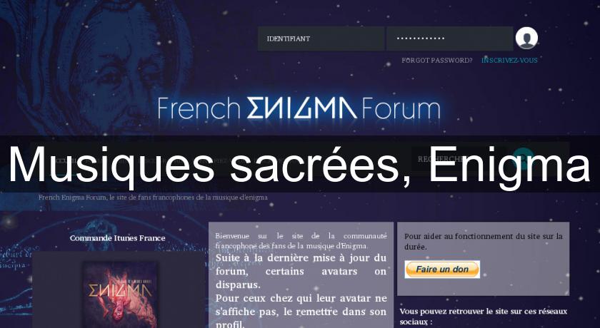 Musiques sacrées, Enigma Musiques sacrées, Enigma