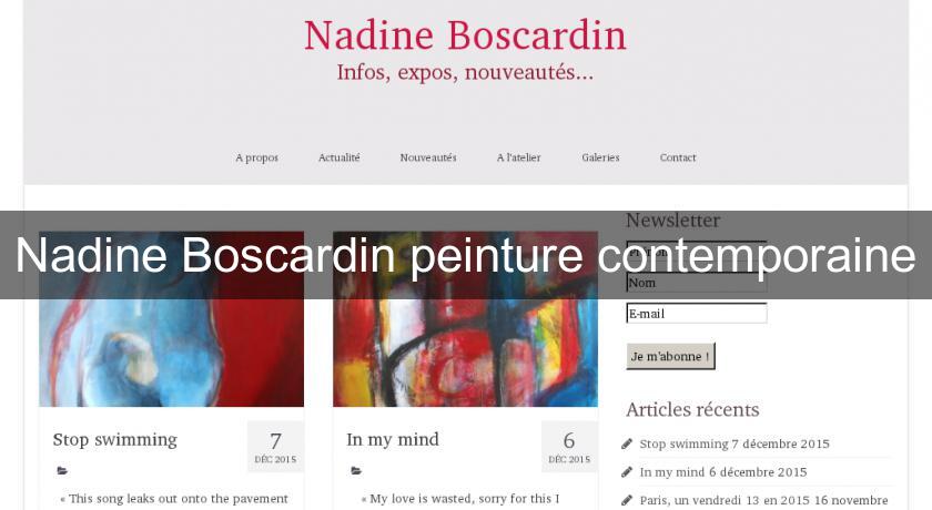Nadine Boscardin peinture contemporaine