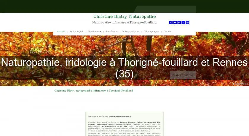 Naturopathie, iridologie à Thorigné-fouillard et Rennes (35)