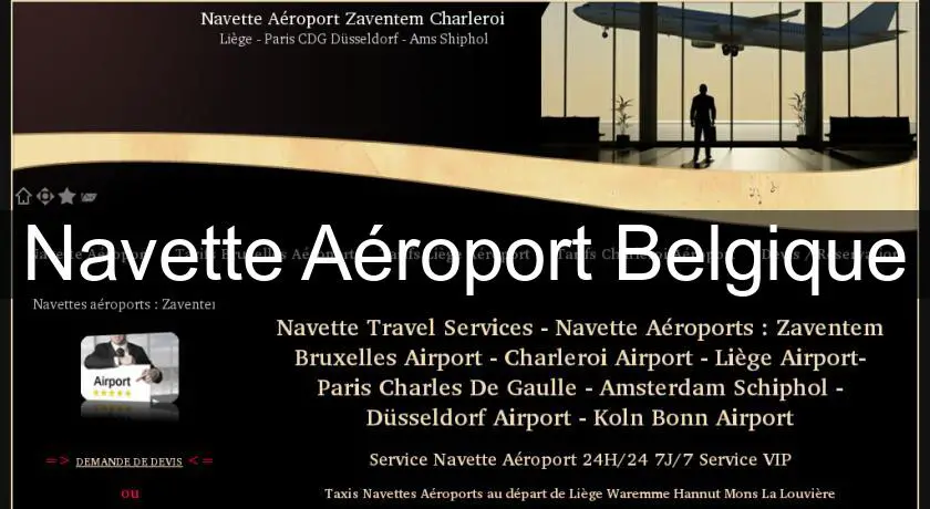Navette Aéroport Belgique