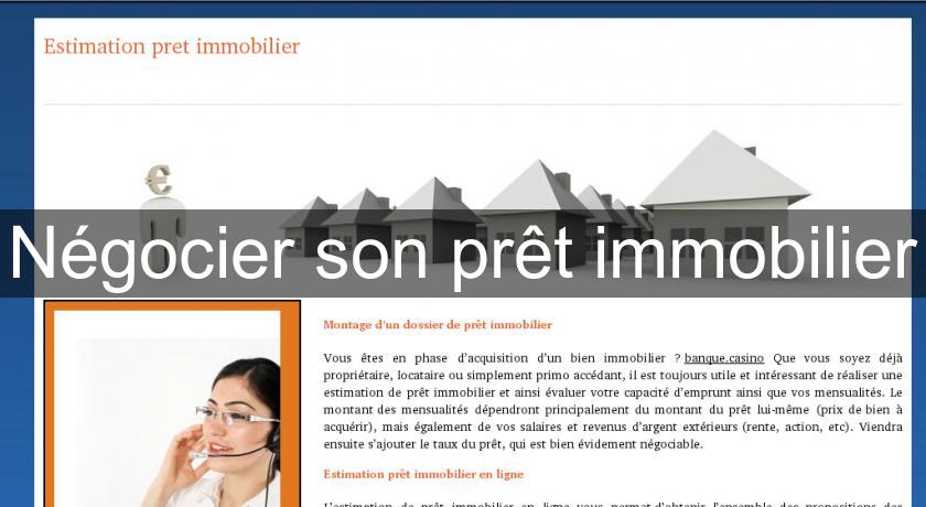 Négocier son prêt immobilier Négocier son prêt immobilier