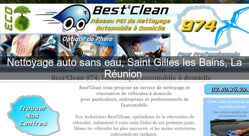 Nettoyage auto sans eau, Saint Gilles les Bains, La Réunion 