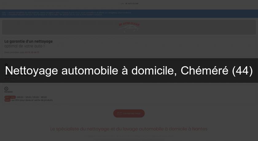 Nettoyage automobile à domicile, Chéméré (44)