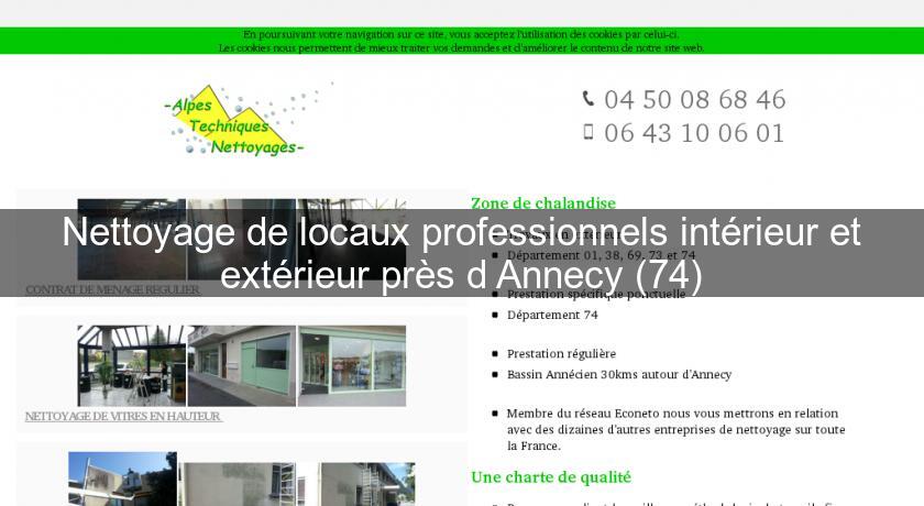 Nettoyage de locaux professionnels intérieur et extérieur près d'Annecy (74)