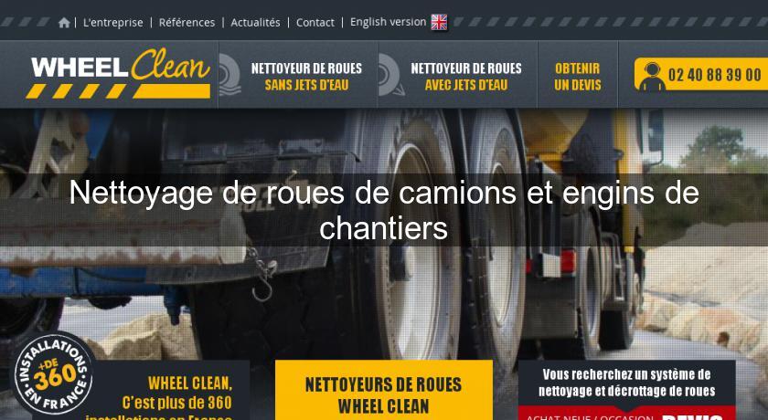 Nettoyage de roues de camions et engins de chantiers Nettoyage de roues de camions et engins de chantiers