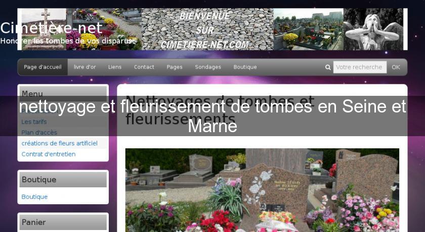 nettoyage et fleurissement de tombes en Seine et Marne