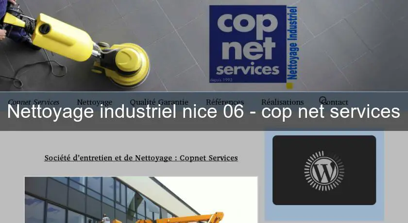 Nettoyage industriel nice 06 - cop net services