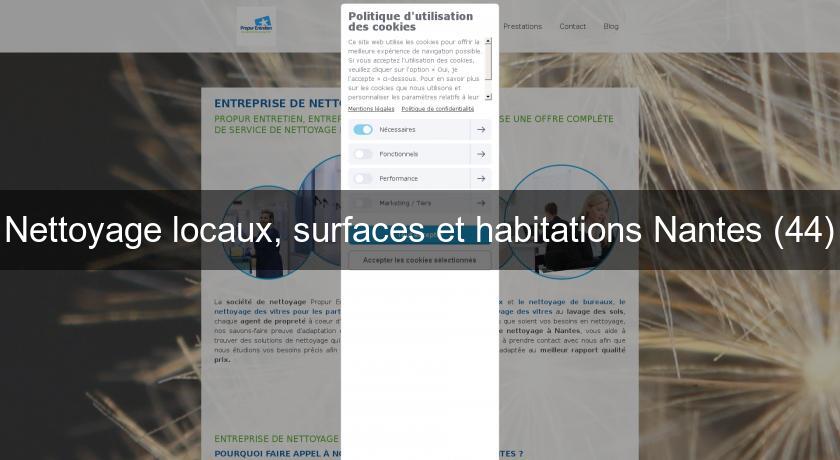 Nettoyage locaux, surfaces et habitations Nantes (44) Nettoyage locaux, surfaces et habitations Nantes (44)