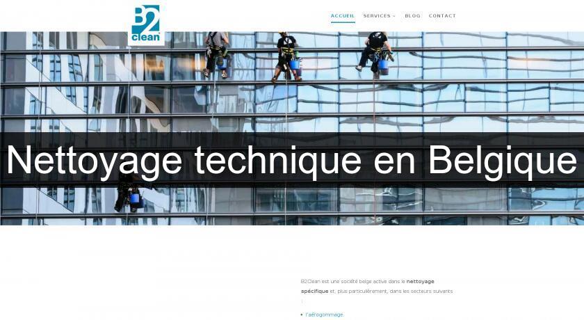 Nettoyage technique en Belgique Nettoyage technique en Belgique