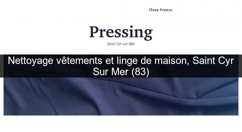 Nettoyage vêtements et linge de maison, Saint Cyr Sur Mer (83) Nettoyage vêtements et linge de maison, Saint Cyr Sur Mer (83)