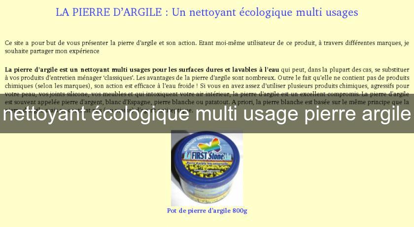 nettoyant écologique multi usage pierre argile