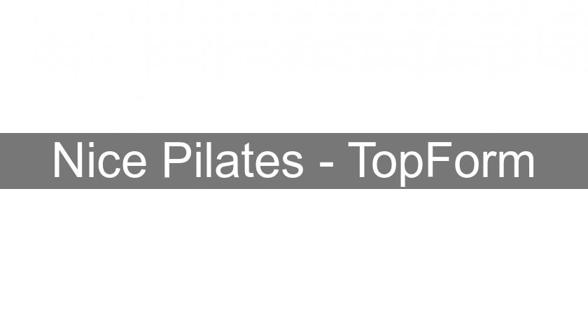 Nice Pilates - TopForm Nice Pilates - TopForm