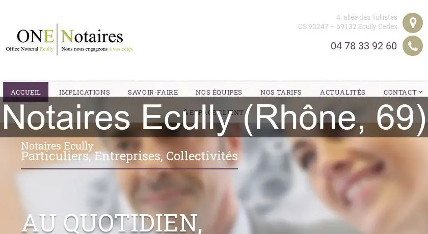 Notaires Ecully (Rhône, 69)