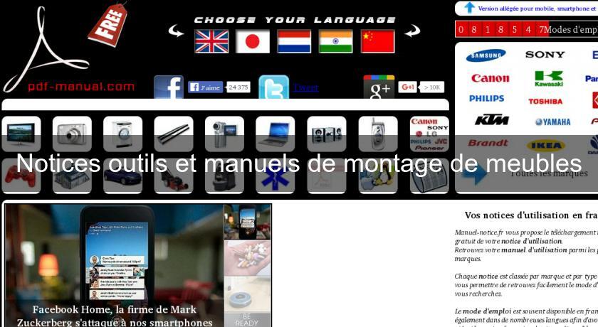 Notices outils et manuels de montage de meubles Notices outils et manuels de montage de meubles