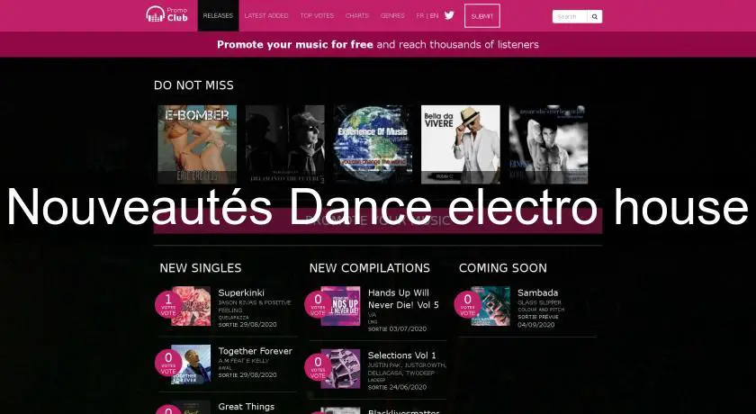 Nouveautés Dance electro house