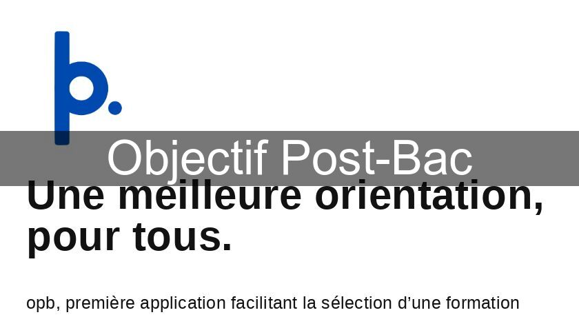 Objectif Post-Bac