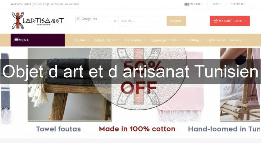 Objet d'art et d'artisanat Tunisien