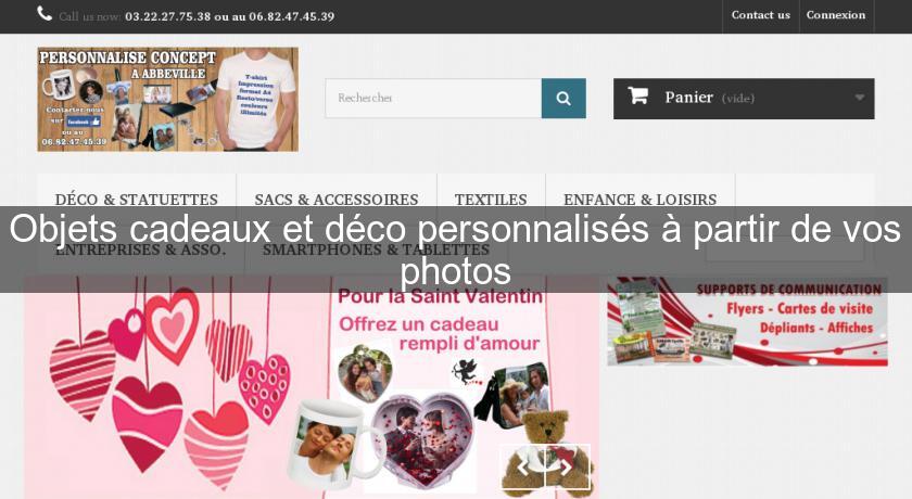 Objets cadeaux et déco personnalisés à partir de vos photos Objets cadeaux et déco personnalisés à partir de vos photos