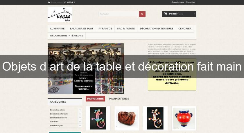 Objets d'art de la table et décoration fait main Objets d'art de la table et décoration fait main