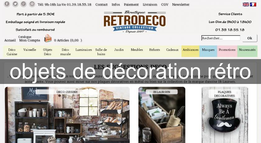 objets de décoration rétro