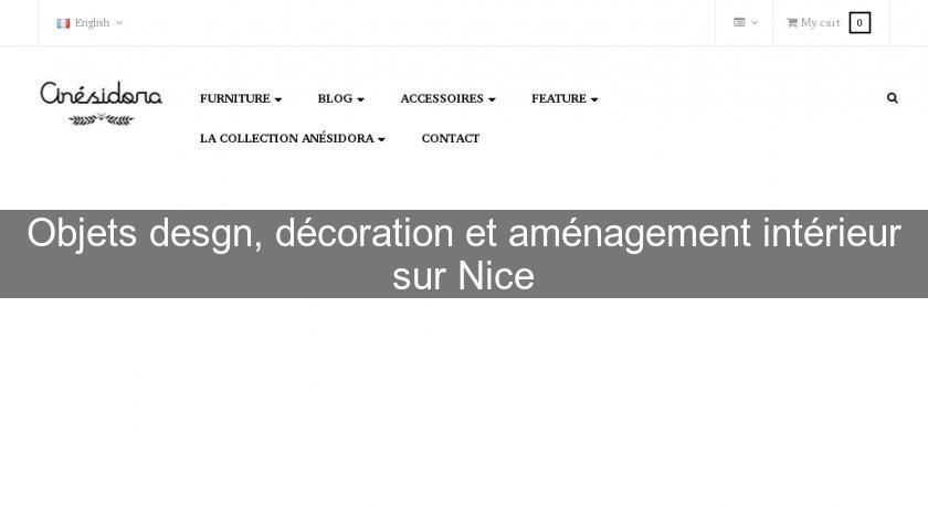 Objets desgn, décoration et aménagement intérieur sur Nice